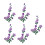 5 pièces broderie applique fer sur patchs brodés fleur-Violet 1
