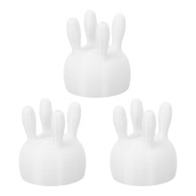 Set van 3 melkflesdoppen PETG-textuur voor veilig gieten van-Wit