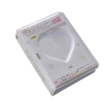 3-Zoll-Mini-Fotokartenalbum mit herzförmigem,-Geschenkbox
