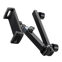 Car Headrest Tablet Holder with 360 Rotation, Adjustable Back Seat Mount for 4.713 Inch Devices