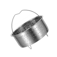 Steamers Basket with Handle Food Strainer Steaming Grid-16cm