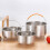 Steamers Basket with Handle Food Strainer Steaming Grid-16cm 5