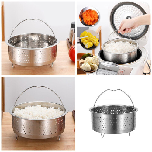 Steamers Basket with Handle Food Strainer Steaming Grid-16cm 1