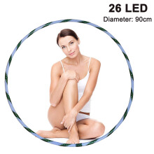 Cerchio luminoso a LED per allenamento, tubo in HDPE ecologico e resistente con luce stroboscopica a colori variabili, cerchio luminoso regolabile
