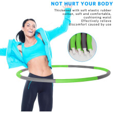 Bambolê modelador de cintura, design desmontável e tamanho ajustável, equipamento de fitness para fortalecimento do core e queima de gordura,