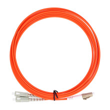 Multimode-Glasfaserkabel mit LC-SC-Stecker, 62,5/125 µm LSZH-Mantel, flammhemmend, für Anwendungen mit hoher Packungsdichte
