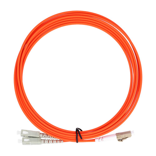 Καλώδιο οπτικών ινών πολλαπλού τρόπου Patch Cord LC Φλόγα με μανδύα SC Connector62.5/125Micron LSZH -