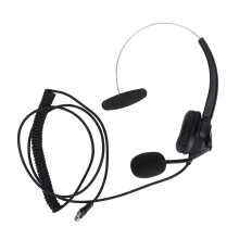 Fone de ouvido com haste de aço inoxidável, voz cristalina, almofadas auriculares luxuosas e confortáveis para comunicação ininterrupta, design