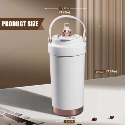 500ml Stainless Steel Thermal Mug with Ceramic-Twilight black 2