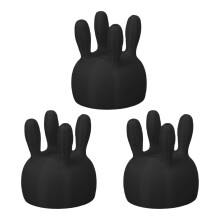 3 Stück Kuh-Euter-Milchkartondeckel, auslaufsicher und-Schwarz