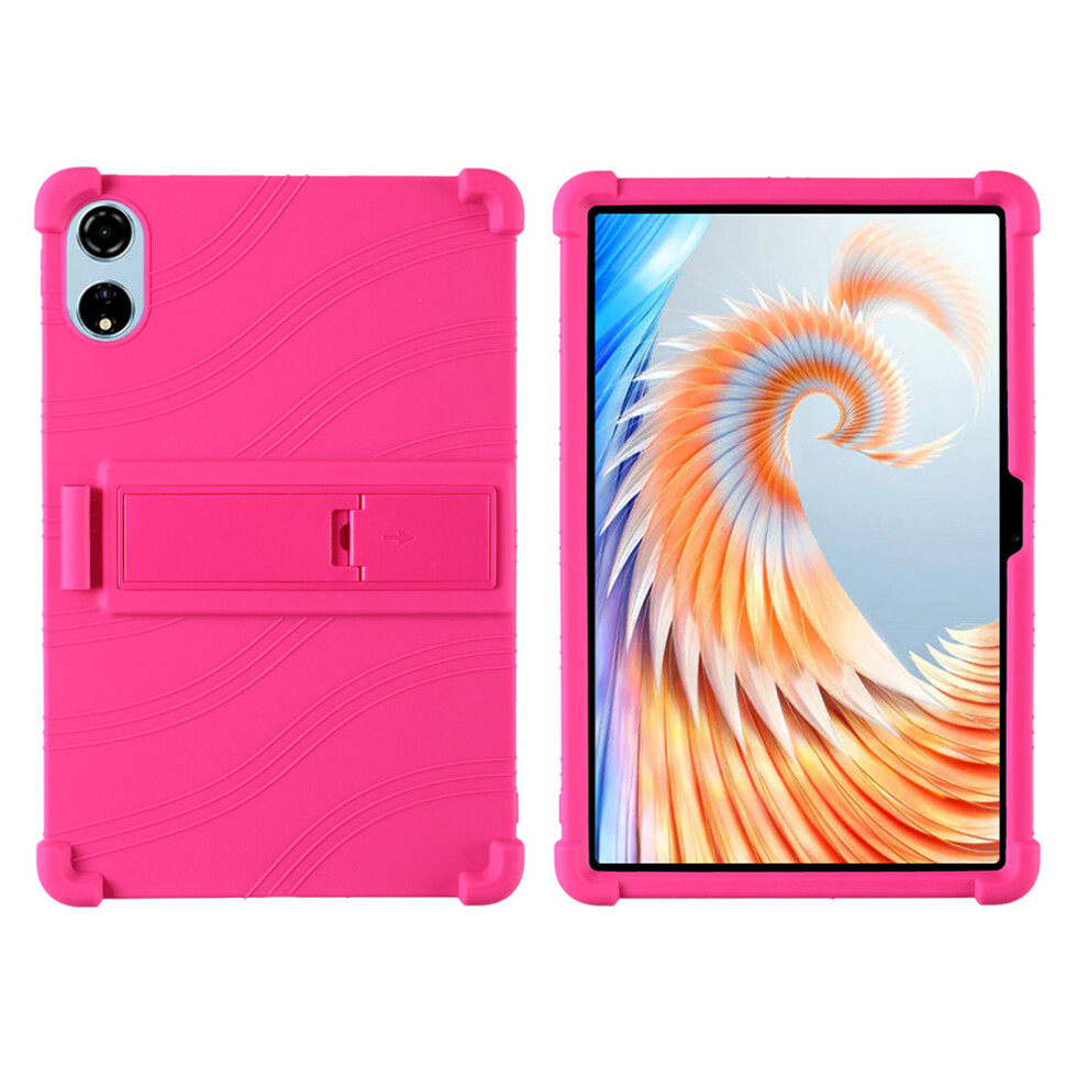 (Rose) For Blackview Mega 3 Case Adjustable Kickstand Silicone Tablet Protective Cover 6914281729953