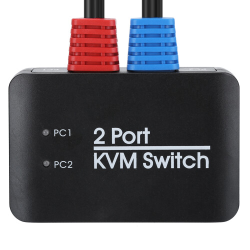KVM με τροφοδοσία USB, διακόπτης HDMI KVM για έλεγχο δύο υπολογιστών, υποστηρίζει 2