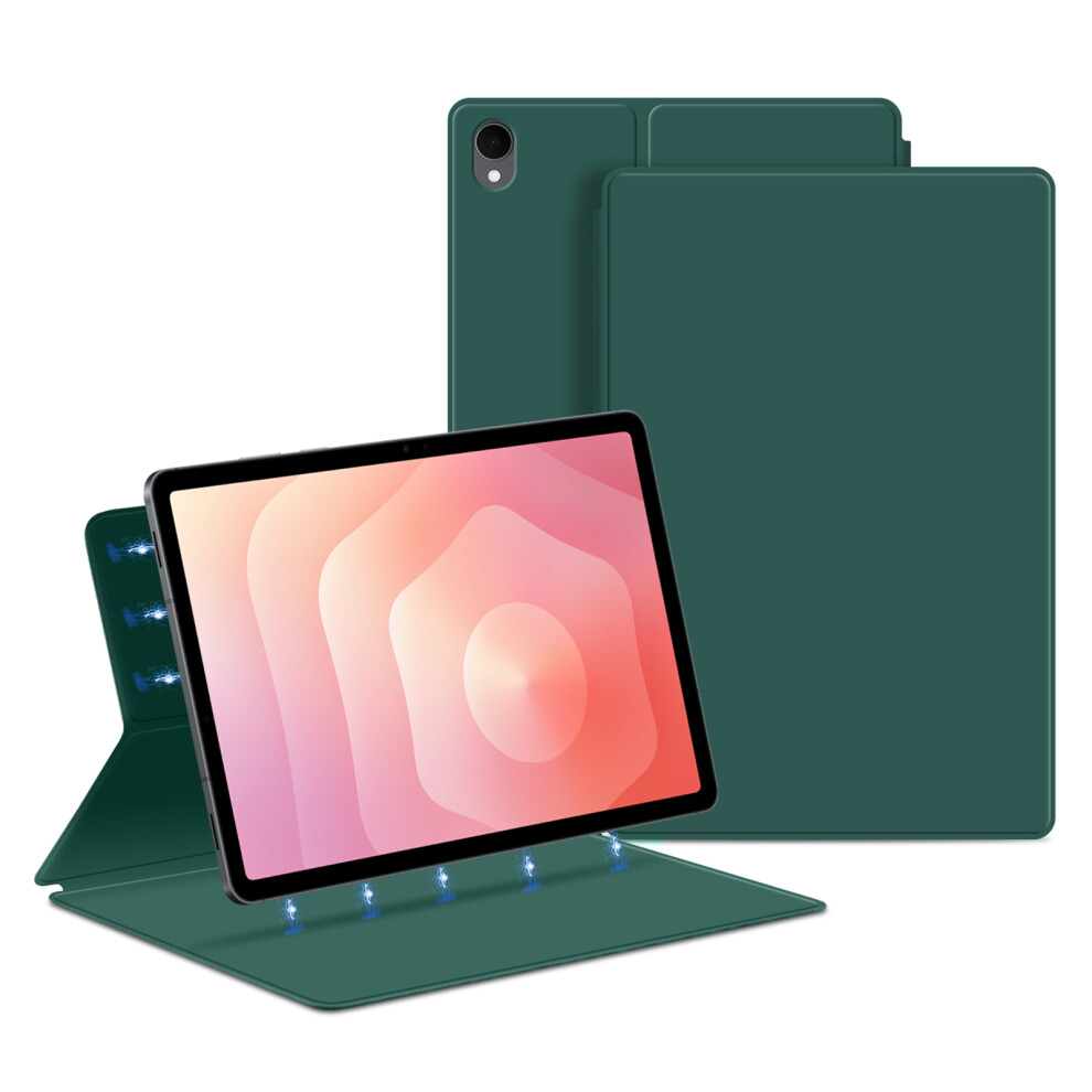 (Green) For Samsung Galaxy Tab S11 Case Stand Magnetic Leather Tablet Cover With Auto Sleep / Wake Green 6914289732986