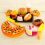 Set Giocattolo Cucina Fast Food per Bambini con Hamburger e Pizza 2