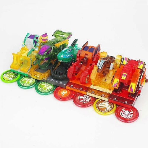 Original Box 6-Piece Transform Wild Cars Burst Speed Deformation Action Figures 1