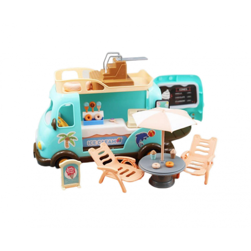 Set giocattoli casa gioco, abilità pratica, carrello gelati plastica bambini 1