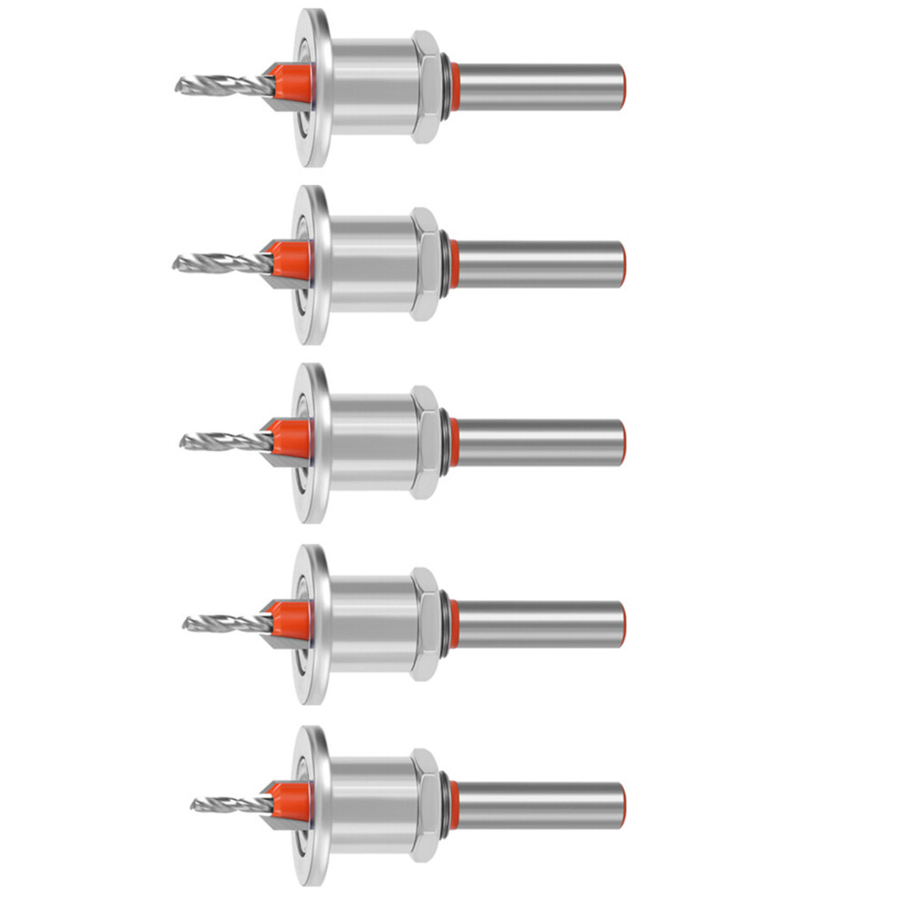 5Pcs Adjustable Depth Countersink Drill Bit Limit-5Pcs 8X8mm 7696001284896