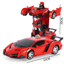 New 2-in-1 RC Car Toy Transforming Robot Car Remote Control Gift for Boys