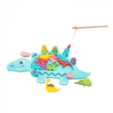 Multicolor 38x19cm Wooden Fishing Game Toy for Fine Motor Skills Preschool Boys Girls Kids Baby