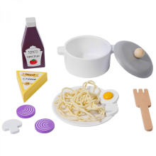 Holz-Kochset für Kinder – Spaghetti-Wender, Soßenlöffel, Kochlöffel & mehr