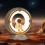 Astronaut Space Night Light, 9-Level Dimmable Touch Control with Rechargeable Battery [Energy Class A] 1