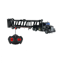 Black Long Headed Tolan Wireless RC Heavy-Duty Transport Truck Toy for Boys
