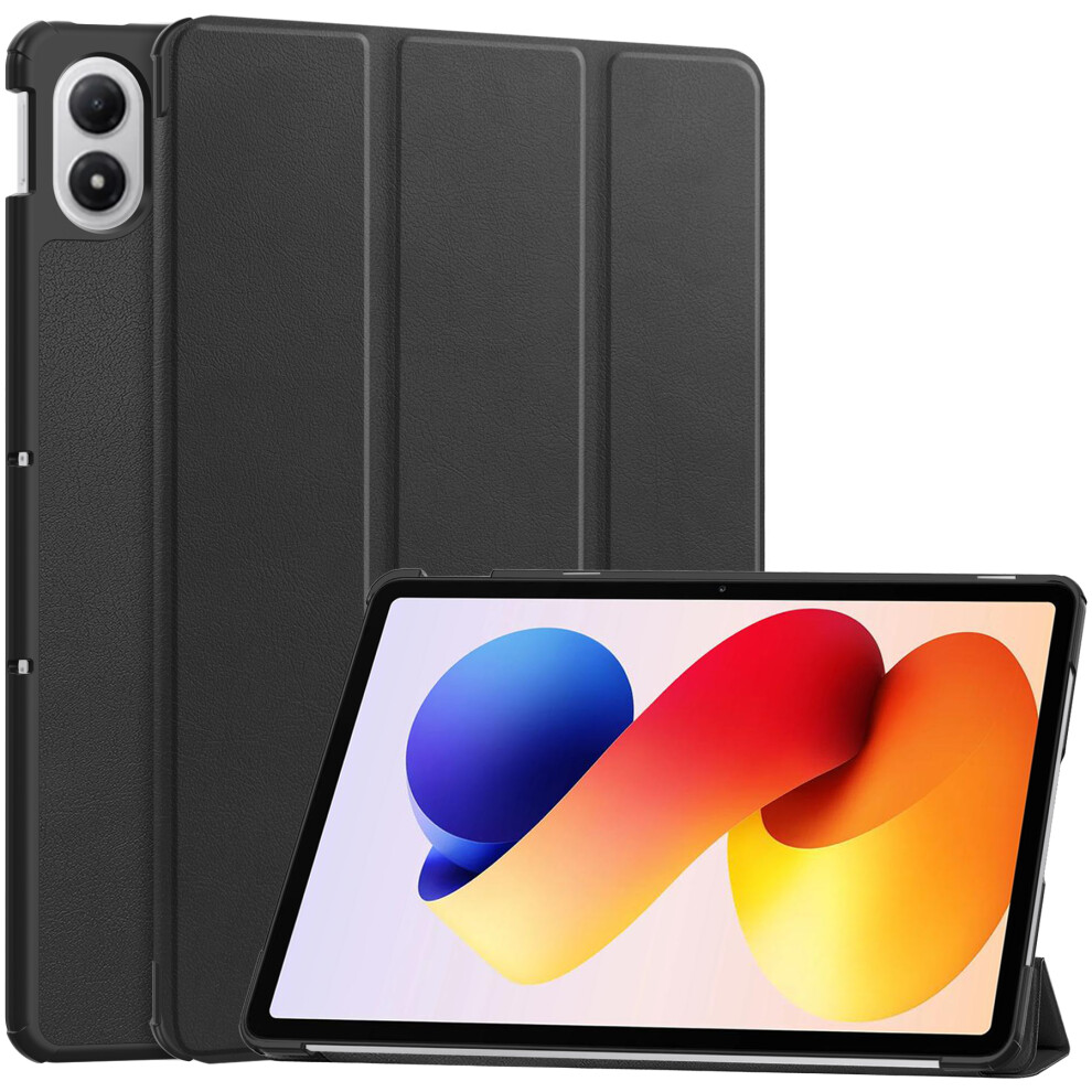 (Black) For Xiaomi Poco Pad M1 / Redmi Pad 2 Pro Case Anti-Drop Leather Stand Tablet Cover Black 6914286030108