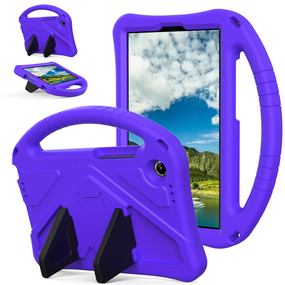 (Purple) For Lenovo Tab K9 Case Eva Tablet Cover With Handle Kickstand Children Friendly Purple 6914286432070