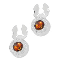 Fashionable Cats Eye Cufflinks Round Button Covers-B1621 2