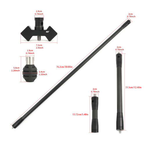 Professional Archerys Stabilizer System-Silver 28 inches 40 1