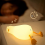 Touch Control Rechargeable Duck Night Light, Cute LED Silicone Bedside Lamp 4