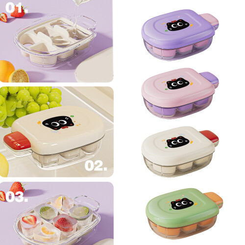 La presse ronde de boule de glace moule le plateau de-Violet 2