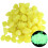 100 Glow Stone for Night Visibility Landscape Pebbles-Yellow 1