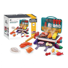 BlueKids BBQ-Grill-Spielset mit Zubehör für Kinder