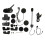 Bluetooth Communication System For Motorcycles Wireless Multi Rider Intercom With CVC Noise Reduction Stereo Audio Voice Command Waterproof Design Han 1