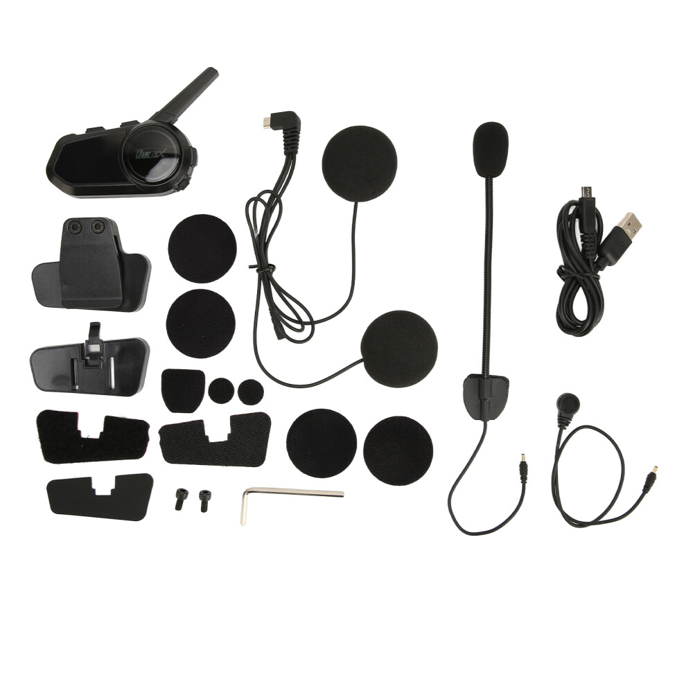 Bluetooth Communication System For Motorcycles Wireless Multi Rider Intercom With Cvc Noise Reduction Stereo Audio Voice Command Waterproof Design Han 9416038562068