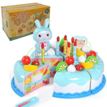 Bluecutting Cake Toys, Giocattolo Taglia Torta Frutta per Bambini, Set Cucina Bambina e Bambino.