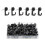 30/50 Pcs Decorative Pin Tacks Push Pin Hooks for Cork-Black 30 1