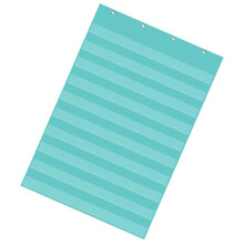 Standard Pocket Charts Clear 10 Pocket Charts School-Green