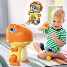 Cucina Giocattolo per Bambini con Cibo Dinosauro e Accessori, Set Completo per Casa delle Bambole, Regalo Compleanno