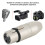 Μετατροπέας Mini XLR Male σε Standard XLR Female, Ανθεκτικός στη διάβρωση, Βέλτιστη 7