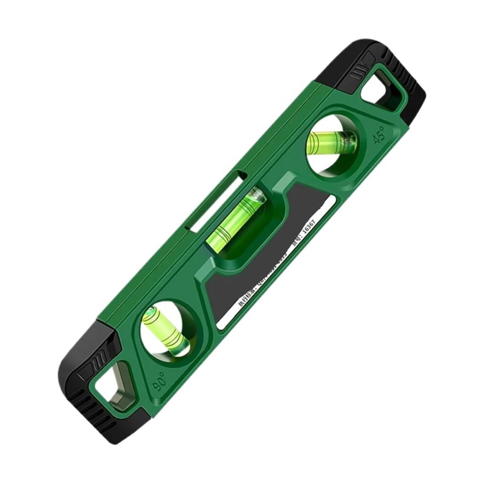 Three Bubble Level Ruler 225Mm Magnetic Spirit Level Precision Lever Angle Gauge Leveling Aligner 9365049254588