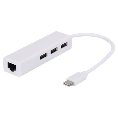 Διανομέας USB τύπου C Πολλαπλές θύρες USB με προσαρμογέα δικτύου Ethernet Υψηλή ταχύτητα 1