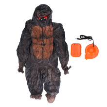 Felfújható King Kong jelmez felnőtteknek, egy méret, a legkényelmesebb kialakítás légfúvó rendszerrel Halloween eseményekre