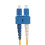 Καλώδιο οπτικών ινών Singlemode Duplex Fiber OS2SC σε SC9/125Corning οπτικής ίνας Zip Cord ενισχυμένο 8