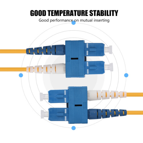 Καλώδιο οπτικών ινών Singlemode Duplex Fiber OS2SC σε SC9/125Corning οπτικής ίνας Zip Cord ενισχυμένο 1