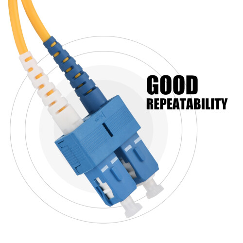 Καλώδιο οπτικών ινών Singlemode Duplex Fiber OS2SC σε SC9/125Corning οπτικής ίνας Zip Cord ενισχυμένο 2