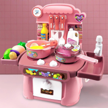 Kit Giocattoli Bambine Rosa con Cibo Finto, Mini Set Casa Giocattoli Bambini