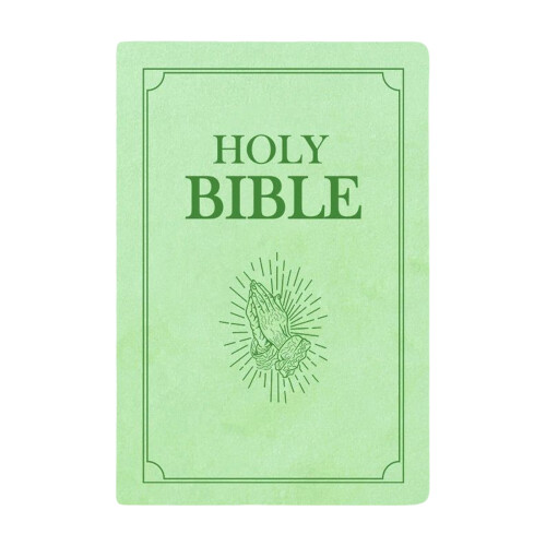 Oreiller en peluche de la sainte Bible, décorations-Vert