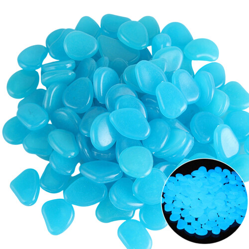 100 Glow Stone for Night Visibility Landscape Pebbles-D